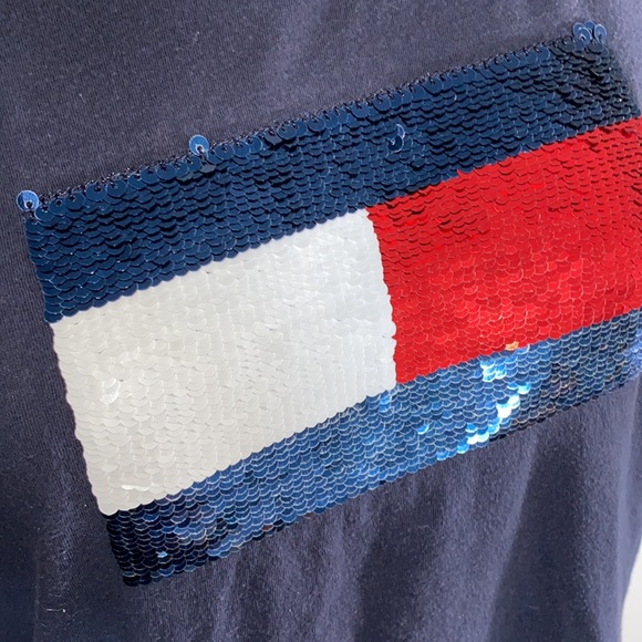 Tommy hilfiger tee with reversible sequins - Picture 3 of 5